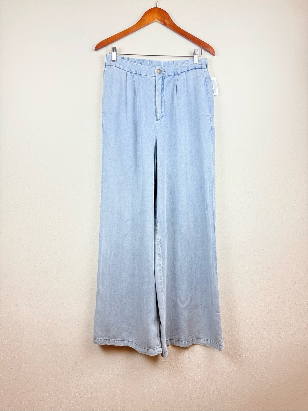 Joie Women’s Lyocell Wide Leg Denim Blue Pants Size Medium NWT